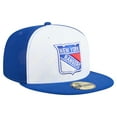 thumbnail image 3 of Men's New Era White/Blue New York Rangers Repeat Two-Tone 59FIFTY Fitted Hat, 3 of 5