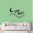 thumbnail image 2 of Good Night Moon Stars Vinyl Wall Decal Wall Art Wall Sticker Decoration Moon And Stars Night Silhouette Vinyl Wall Deor For Kids Room Bedroom Nursery Room For Home Wall Design Size (30x30 inch), 2 of 3