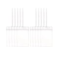 thumbnail image 1 of 10pcs Etiquetas de equipaje transparente con correas de bucle ID de identificación de insignias Etiqueta de equipaje de de para suministros, 1 of 8