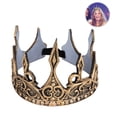 thumbnail image 2 of Corona de rey de Halloween 3D, tocado de rendimiento ajustable suave, disfraz, fiesta de graduación, accesorio de vestir, 2 of 8