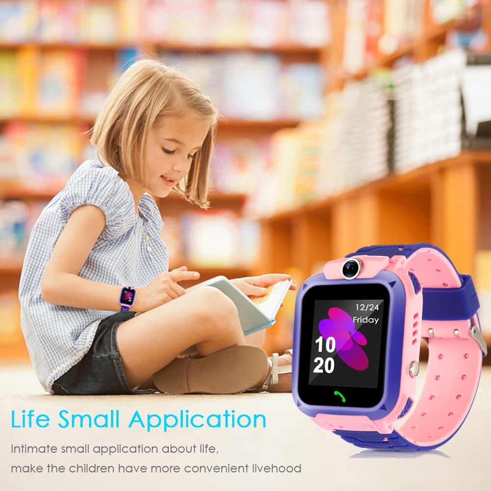 2019 UpdatedSmart Watch for Kids Smart Watches for Boys Girls Smartwatch GPS Tracker Watch Wrist Mobile Camera Cell Phone Best Gift for Girls Children boy Pink Blue Walmart