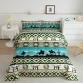 thumbnail image 1 of Erosebridal Western Cowboy Bedding ToddlerComforter Set, Aztec Geometry Down Comforter, Dream Catcher Decor, Reversible 2pcs, 1 of 8