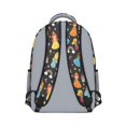 thumbnail image 3 of Princess and Castle Black Pattern Backpack for School, Cute School Bag with Adjustable Shoulder Straps and Padded Back, 15.3"x11"x6.7", 3 of 5