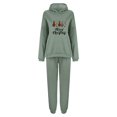 thumbnail image 4 of Heiheiup Ladies Christmas Tree Print Casual Loose Two Piece Pantsuit, 4 of 4