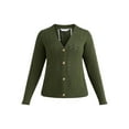 thumbnail image 5 of Time and Tru Women's and Women's Plus Cable Knit Cardigan Sweater, Lightweight, Sizes XS-4X, 5 of 5