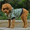 thumbnail image 3 of Dog Faux Pockets Hooded Jacket Warm Winter Coat Snowsuit For Small Dog, 3 of 6
