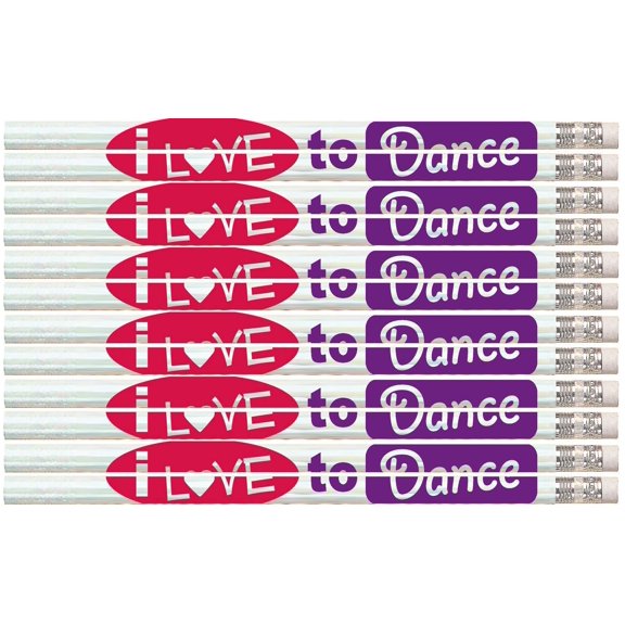 D1487 I Love to Dance - 36 Qty Package - Dancing Pencils - Express Pencils