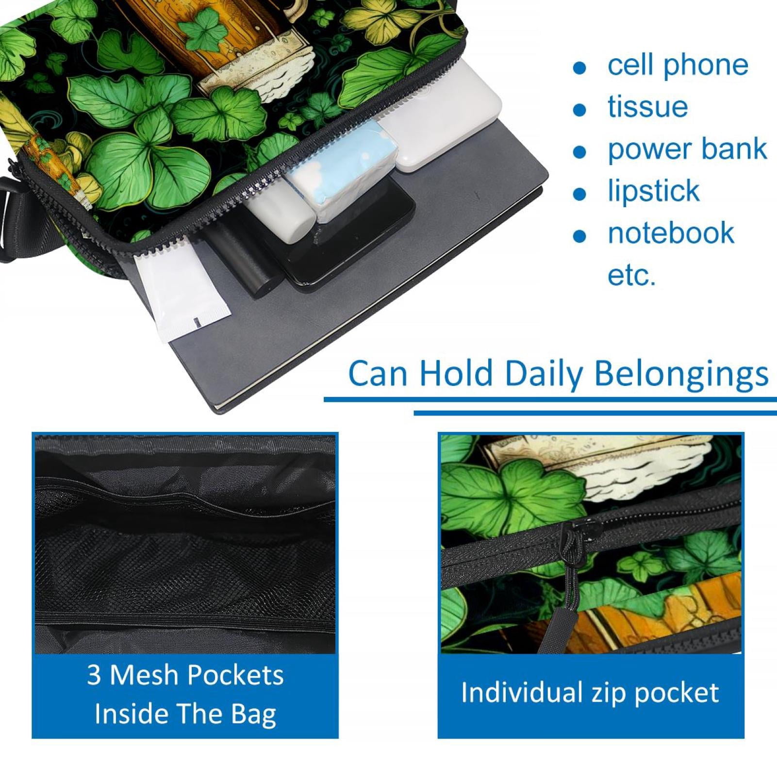St. Patrick's Day Lightweight Adjustable Fanny Pack with Extension Strap - Unisex Crossbody Bag Money Belt
