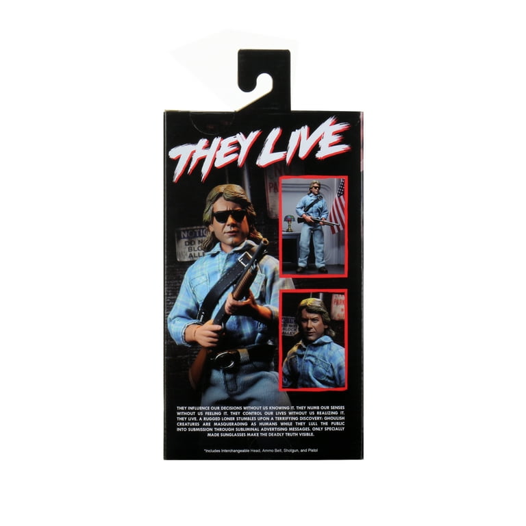 NECA Toys They Live 8" Clothed John Nada Figure In-Packaging