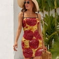 thumbnail image 5 of Pepperoni Robe Pizza à Manches Longues Vêtements d'Été pour Femmes 2024 Vêtements d'Été, 5 of 5