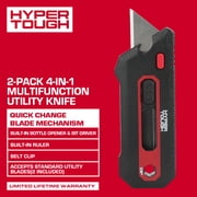 Hyper Tough 2-Pack 4-in-1 Multifunction Utility Knife