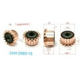 thumbnail image 2 of MYG 1Pcs 32 x 12 x 21(22) mm 16P Teeth Copper Hook Type Electrical Motor Commutator, 2 of 7