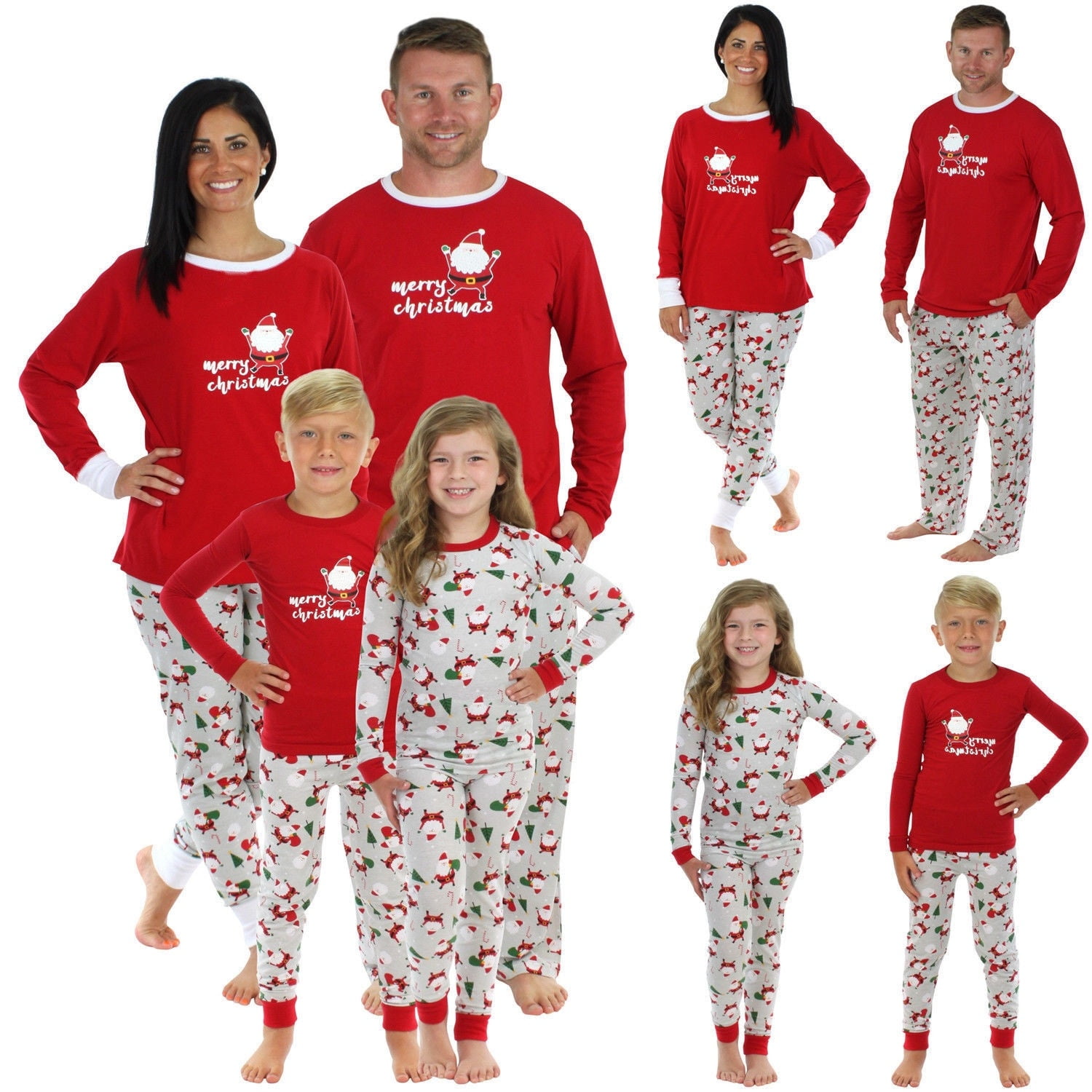 NEW Family Matching Christmas Pajamas Set Women Baby Men Adult