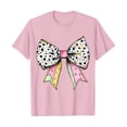 thumbnail image 1 of Camiseta de Cuello Redondo de Manga Corta de la Mujer, Top de Moda para Invierno Y Primavera Impresa de Navidad Casual 3/4, 1 of 7