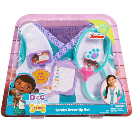 Disney Doc McStuffins Pet Vet Scrubs Dress-Up Set - Walmart.com