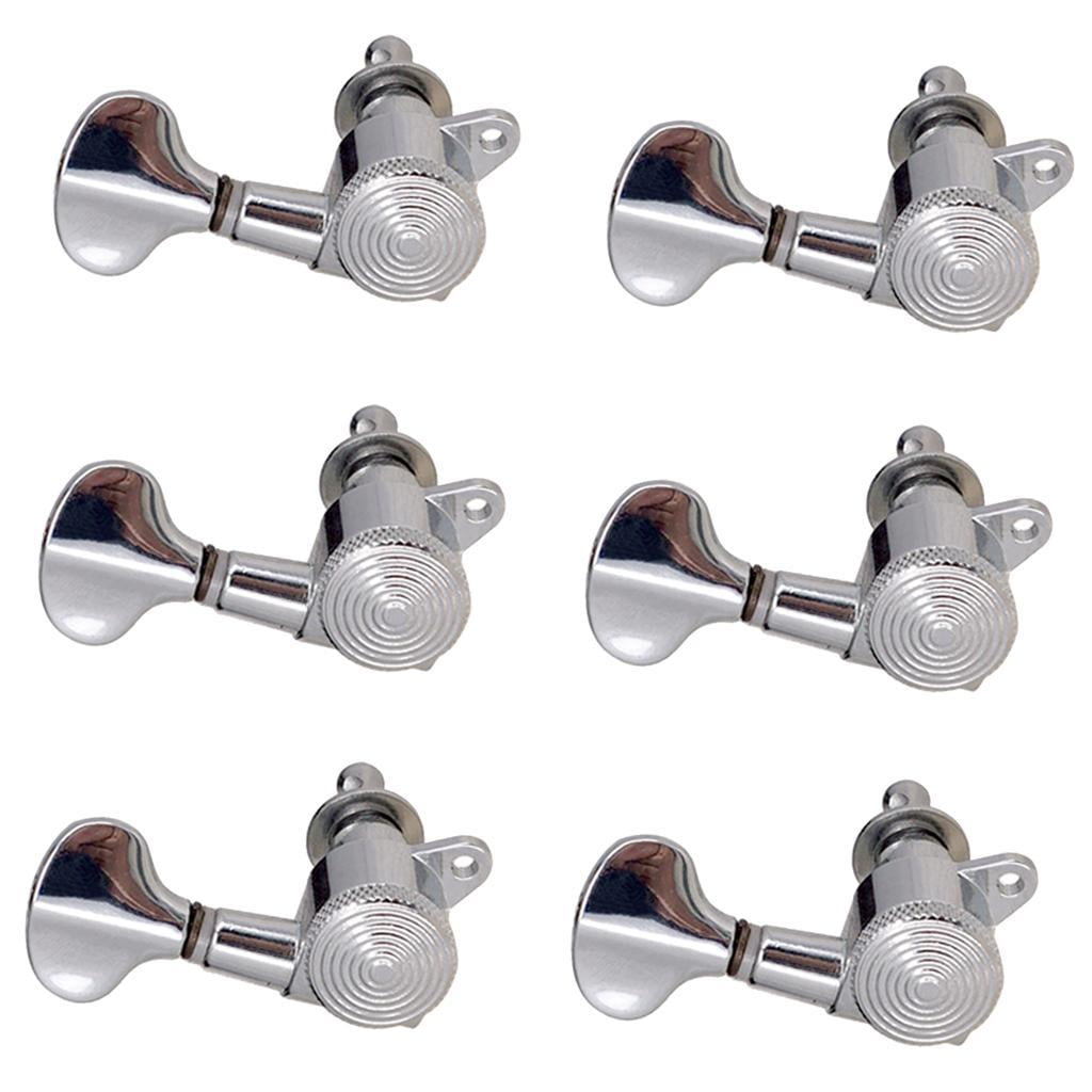 QccHieUs 6R Silver Fishtail Locking String Function Durable For Electric /Folk Guitar