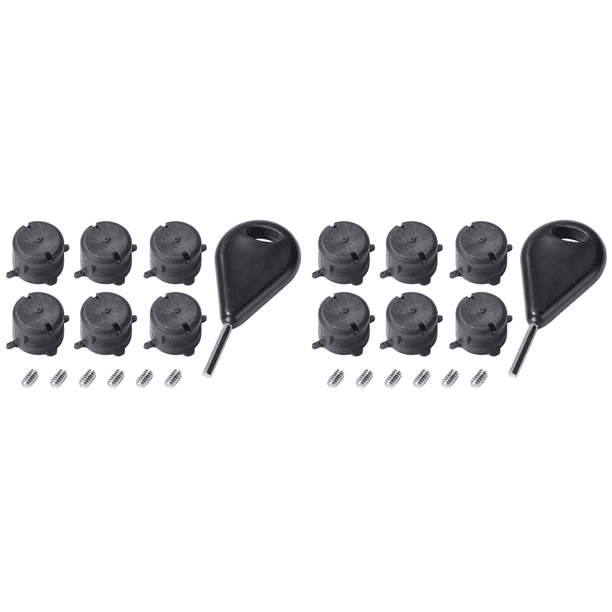 Ranura para timón de cola de tabla de surf para FCS Fin G5 caja de enchufes llave de tornillos con moza 6 uds.