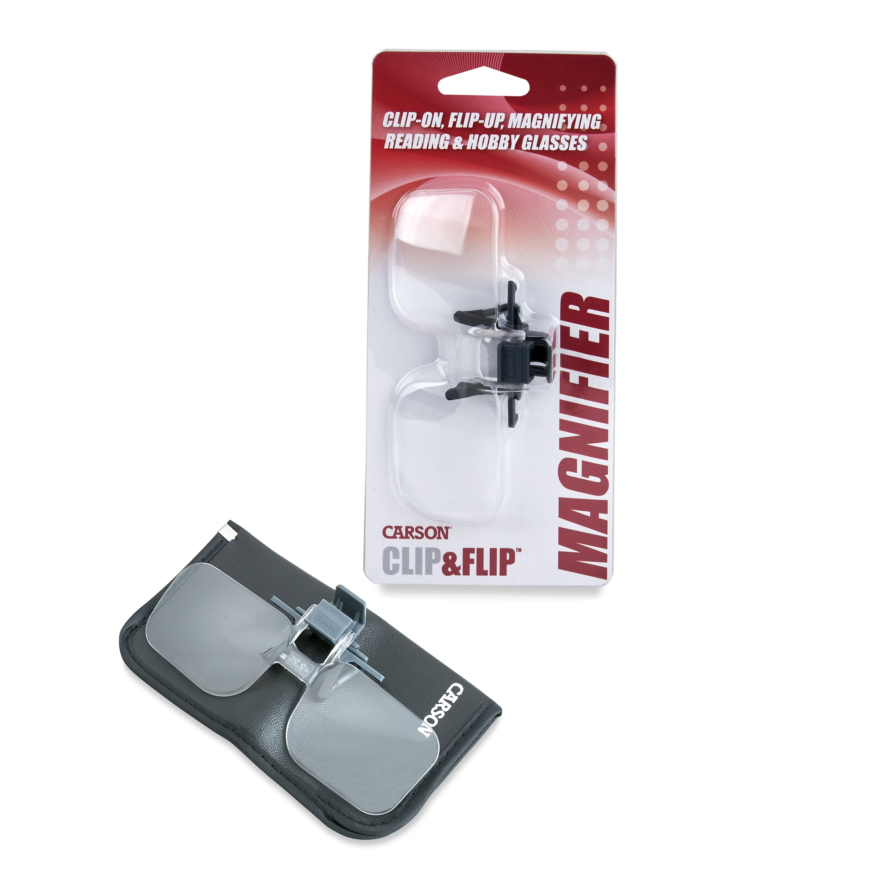 carson clip & flip magnifying glasses