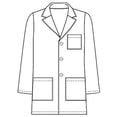 thumbnail image 2 of Panda Uniform Made To Order 31-Inches Men's Four Pockets Full Sleeves 3 Button Lab Coat, 2 of 5