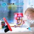 thumbnail image 5 of Allytech Rubber Case for Lenovo Tab M10 Plus 10.3-inch TB-X606F, Kids Friendly EVA Silicone Case Cover Handle Kickstand Heavy Duty Shockproof Protection Lightweight, Red, 5 of 8