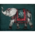 thumbnail image 2 of Pinto, Patricia 32x26 White Modern Wood Framed Museum Art Print Titled - Regal Elephant, 2 of 4