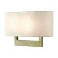 thumbnail image 5 of 42934-01 Livex Lighting 2 Light Large ADA Wall Sconce In Contemporary Style-9.5 Inches Tall and 15 Inches Wide-Antique Brass Finish, 5 of 15