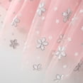 thumbnail image 5 of Little Girl Dresses Baby Fly Sleeve Denim Patchwork Floral Tulle Princess Hat Set Dress Party Dresses for 2-3 Years, 5 of 8