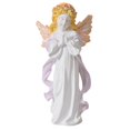 thumbnail image 1 of Escultura de resina de niña de oración, figuras de querubín, obras de arte, decoraciones, figura de ángel rezando Violeta10.3x8x21.3cm, 1 of 9
