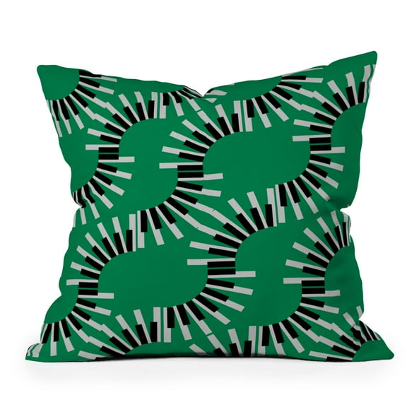 Society6 Green Piano by Gabriela Fuente Throw Pillow