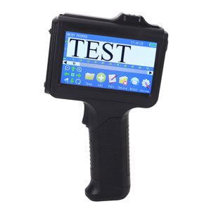 Handheld Inkjet Printer, Handheld Coding Machine 4.3 Inch LED Touchscreen 12.7mm Simple UI Interface   for Paper Plastic Leather