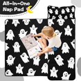thumbnail image 4 of Halloween Cute Ghosts Pattern Toddler Nap Mats for Kids Preschool,50"x20" Sleeping Mat Bag or Kids,Toddler Sleeping Bag,Toddler Nap Mat or Daycare, 4 of 6