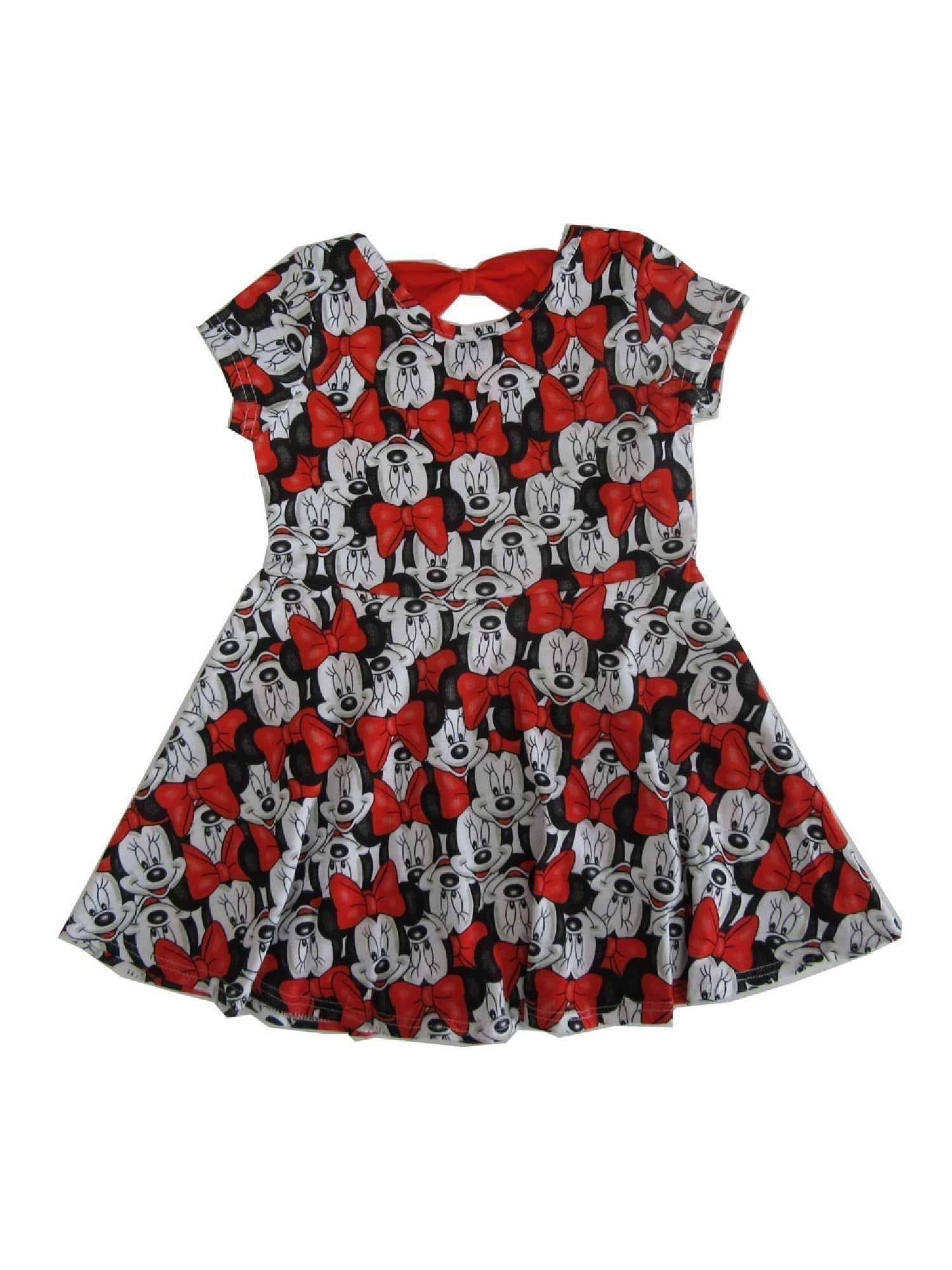 Disney Disney Little Girls White Red Minnie Mouse Print