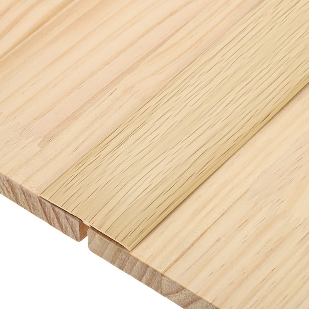 Tiras de transición T-Molding, 3.28 pies x 1.97" Moldura de borde para pisos de grano de madera de arce
