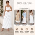 thumbnail image 6 of Women's Soft Satin Half Slip - Lace Long Underskirt for Under Dresses, Comfortable and Elegant, 6 of 8