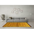 thumbnail image 3 of Ahgly Company Machine Washable Indoor Rectangle Oriental Yellow Industrial Area Rugs, 2' x 3', 3 of 4