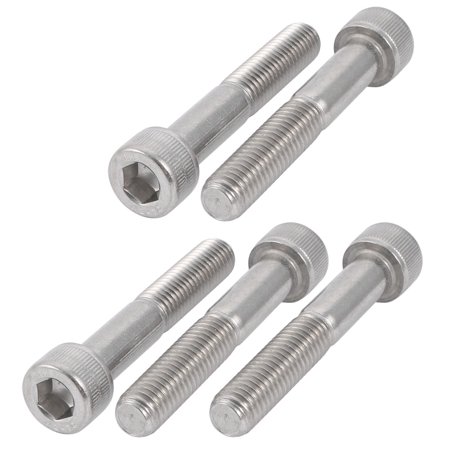 

M10x60mm 304 Stainless Steel 32mm Half Thread Hex Socket Head Cap Screw 5Pcs