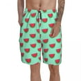thumbnail image 2 of Watermelon Board Shorts Bathing Swimming Trunks Polyester Pattern Men Swim Trunks, 2 of 5