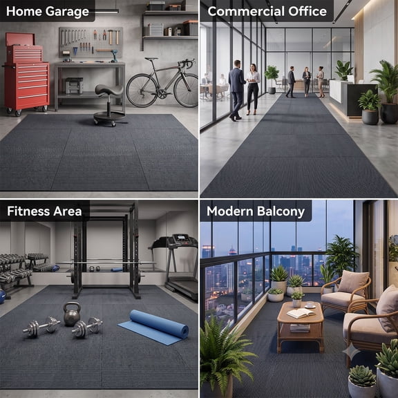 Adhesive Floor Tiles, Peel Stick Carpet, Non Slip Mat, Easy DIY Installation and Waterproof Surface for Kitchen Floors, Bedroom Areas, and Pet Spaces