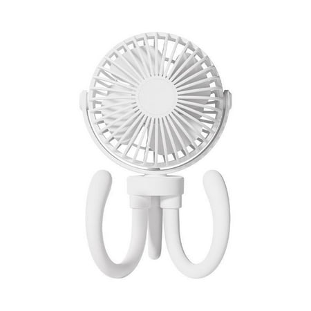 

Protable Stroller Fan with Clips for Baby Bed Desk Fan Speed Adjustable Last for3-8 Hours 2000 mAh USB Rechargeable Quiet Fix on Stroller Upgraded Table Fan Battery Operated Handheld Fan