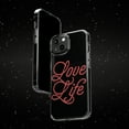 thumbnail image 6 of DistinctInk Clear Hybrid Case for Apple iPhone 15 Plus (6.7" Screen) - Where There Is Love There Is Life - Raised Bezel Screen Guard, 6 of 9