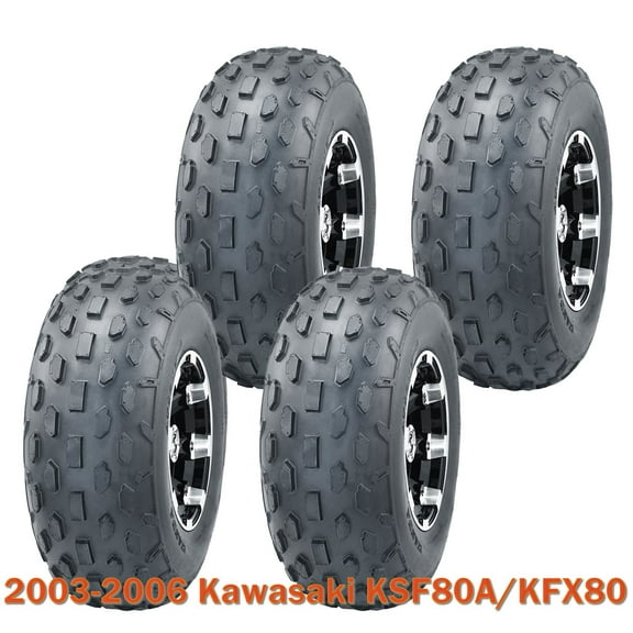 19x7-8 19x7x8 Set 4 ATV Tires fit 2003-2006 Kawasaki KSF80A/KFX80