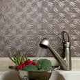 thumbnail image 5 of FASÄDE Lotus Decorative Vinyl Backsplash 15 sq ft Kit in Brushed Nickel, 5 of 7