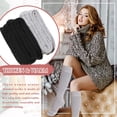 thumbnail image 2 of Holzlrgus Women's Knee High Wool Socks Winter Thick Thermal Soft Comfy Over Knee Long High Socks 2 Pairs, 2 of 6