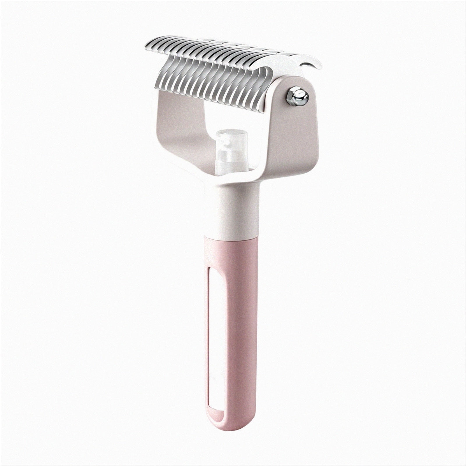 Olilia Pet Brush with Spray Function Double-Sided Detangling Brush Spray Brush for Cleaning Cat and Dog Hair Pet Cat Cleaning Special for Long-Haired Pets.Pink