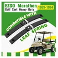 thumbnail image 2 of Heavy Duty Front 2-Leaf Spring Compatible with 1989-1994 EZGO Marathon Golf Cart Heavy Duty Set of 2 Black Steel Powder Coated, 2 of 7