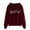 Wine, variant on Long Sweatshirt Jacket Pocket Sweatshirt Space Hoodies for Women Womens Long Hoodie French Jacket Women Women's Casual Printed Long-sleeved Hooded Sweater Gray L