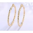 thumbnail image 2 of JoeytheJewelryNY 18k Layered real gold filled Round hoop earrings #28, 2 of 3