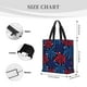 thumbnail image 3 of Balery Red White Blue Fireworks Bolsa de Mano para Mujeres con Cremallera, Bolsa de Gimnasio con Compartimentos, Bolsa para Laptop, Bolsa para Trabajo, 3 of 7