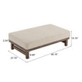thumbnail image 3 of GDF Studio Modern Upholstered Cocktail Ottoman Bench with Boucle Cushion Top, Light Brown, 3 of 9