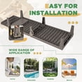 thumbnail image 4 of Devoko Set of 2 Outdoor Patio Chaise Lounge Chairs, Rattan Style, Multi-angle Adjustable Back, Dark Brown, 4 of 7